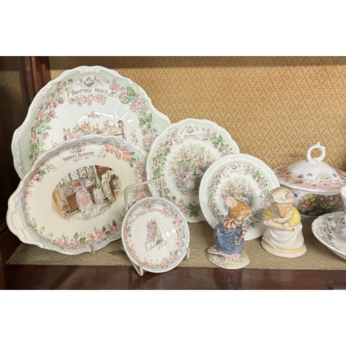 1504 - In excess of forty pieces of Royal Doulton Brambly Hedge porcelain including figures. COLLECT ONLY.