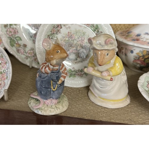 1504 - In excess of forty pieces of Royal Doulton Brambly Hedge porcelain including figures. COLLECT ONLY.