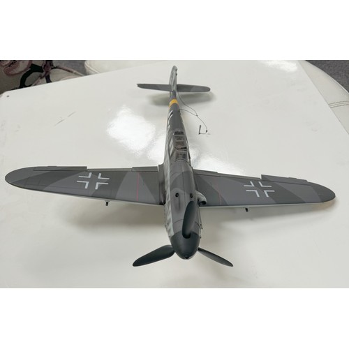 190 - A large plastic model of a German WW2 Messerschmitt plane by Blue Box Toys. Length 51cm Width 56cm