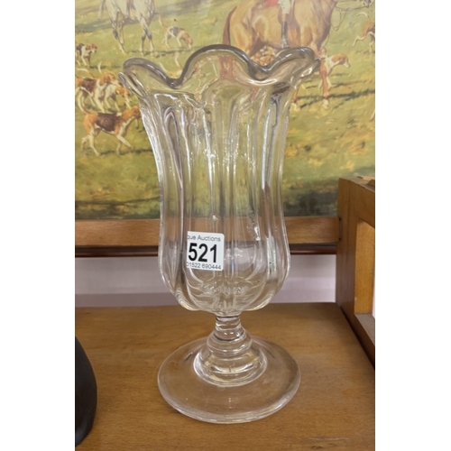 521 - A vintage glass celery vase