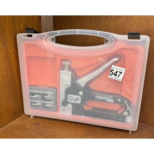 547 - A boxed staple gun