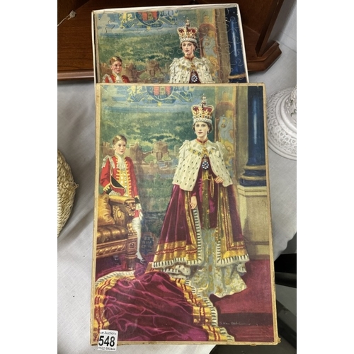 548 - A vintage wooden jigsaw of Queen Elizabeth II, 1953 Coronation