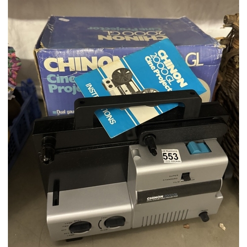 553 - A Chinon 2000 GH cine projector COLLECT ONLY