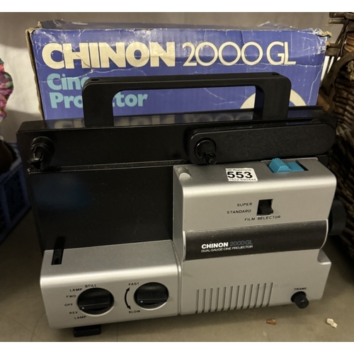 553 - A Chinon 2000 GH cine projector COLLECT ONLY