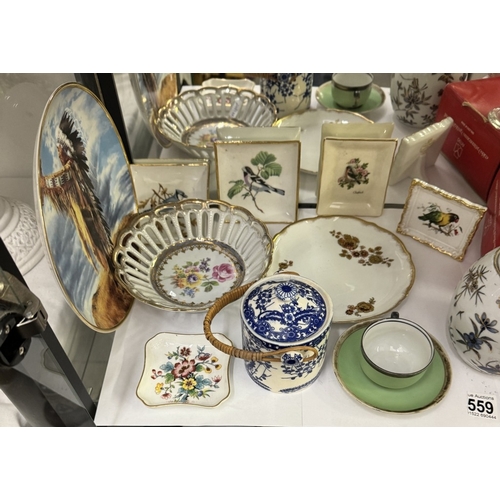 559 - A mixed lot of china etc.