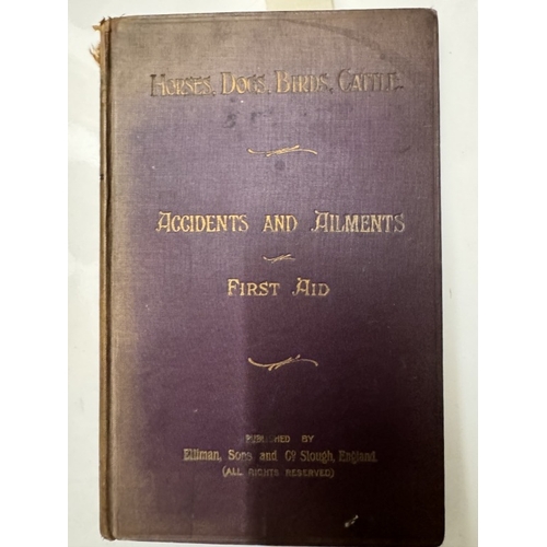 587 - A vintage book (1902) on accidents & ailments, first aid for horses, dogs, birds & cattle