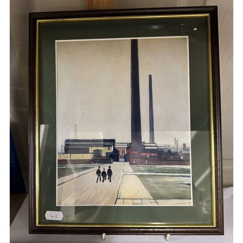 639 - 2 LS Lowry prints