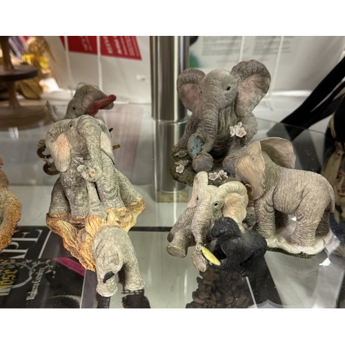 684 - A quantity of Tuskers elephant figures including working together CA03825 (limited edition of 600), ... 