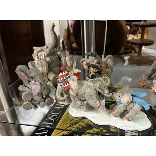 684 - A quantity of Tuskers elephant figures including working together CA03825 (limited edition of 600), ... 