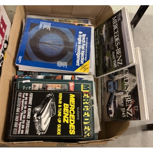 705 - A good lot of reference books on Mercedes cars including Road tests & Bosch fuel injection manual