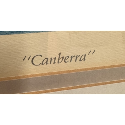 839 - 2 Limited edition signed prints of Canberra no 359/500 Magic Moment Canberra & Sea Princess 359 / 50... 