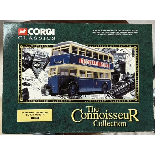 1084 - 5 Corgi Classics including Omnibus, The Connoisseur collection bus & coach models