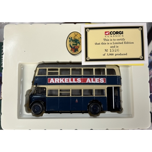 1084 - 5 Corgi Classics including Omnibus, The Connoisseur collection bus & coach models