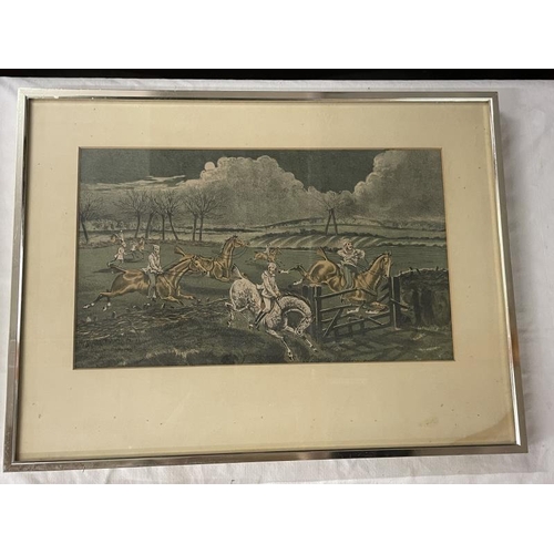 913 - 5 framed & glazed pictures/engravings of horse racing, image 18.7cm x 31.3cm, frame 31cm x 41.3cm CO... 