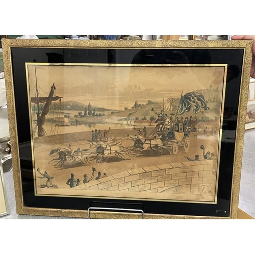 913 - 5 framed & glazed pictures/engravings of horse racing, image 18.7cm x 31.3cm, frame 31cm x 41.3cm CO... 