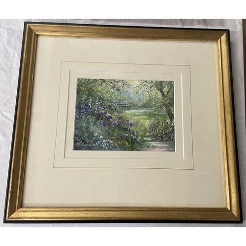 917 - 4 framed & glazed country scenes signed Hilary Scoffield, A quantity of good framed & glazed waterco... 