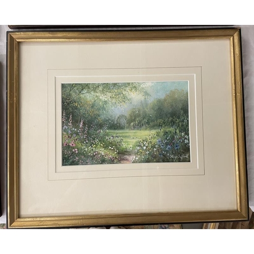 917 - 4 framed & glazed country scenes signed Hilary Scoffield, A quantity of good framed & glazed waterco... 