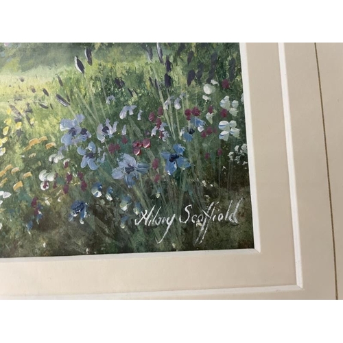 917 - 4 framed & glazed country scenes signed Hilary Scoffield, A quantity of good framed & glazed waterco... 