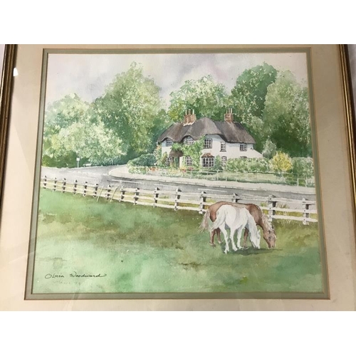 937 - A quantity of good framed & glazed watercolours