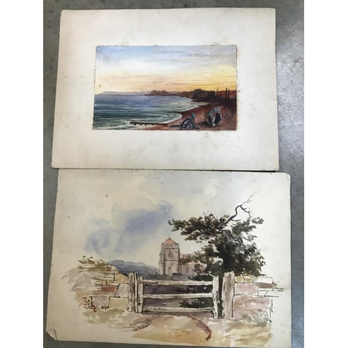 944 - A quantity of watercolours including horse & cart & nature all in frames