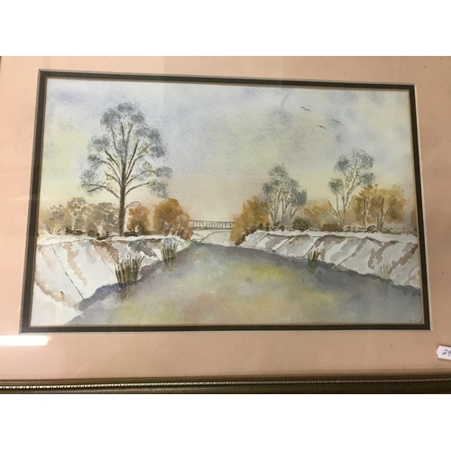 947 - 5 good framed & glazed watercolours