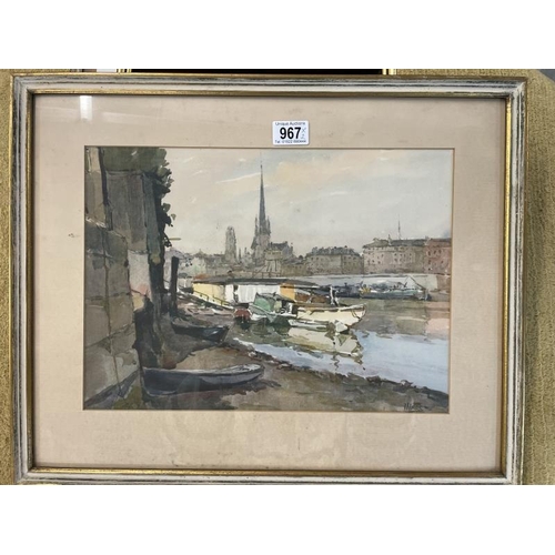 967 - 2 good framed & glazed watercolours signed MARS