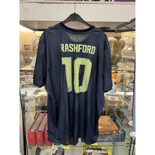 1123 - 2 Manchester United shirts including 18/19 Rashford Third kit 3XL & 18/19 Lingard away shirt 3XL & A... 