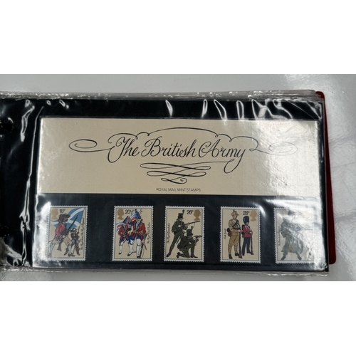 1132 - 6 Albums of Royal Mail presentation packs (Approximately 150) & other stamps