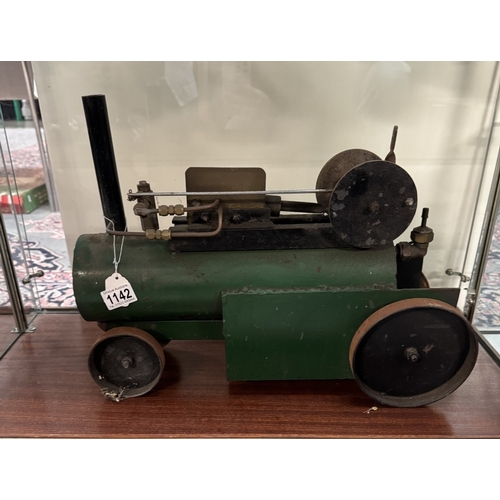 1142 - A large scratch built model of a steam engine (Not live steam) Length 50cm