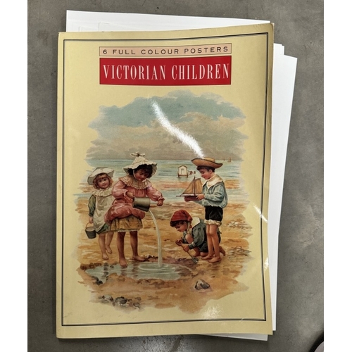 1147 - A folder of 6 posters featuring Victorian children