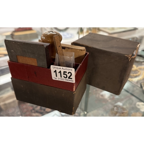 1152 - A vintage boxed ink stamp