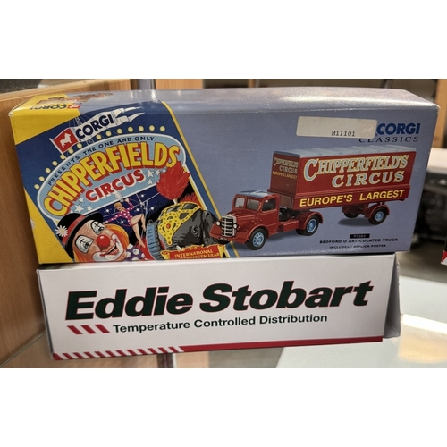 1167 - A quantity of Corgi classics including Chipperfields circus, The Beano, Eddie Stobart Atlas Editions... 