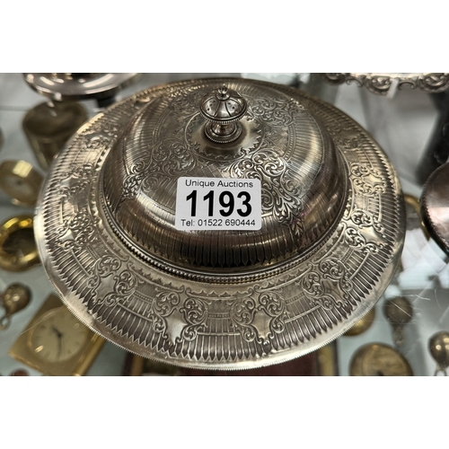 1193 - A quantity of silver plate items