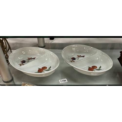 1196 - 2 Royal Worcester serving dishes