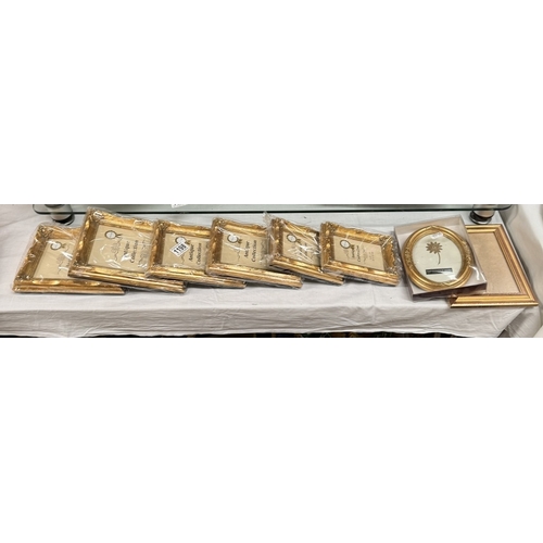 1198 - 8 new photo frames, 6 have gold leaf finish