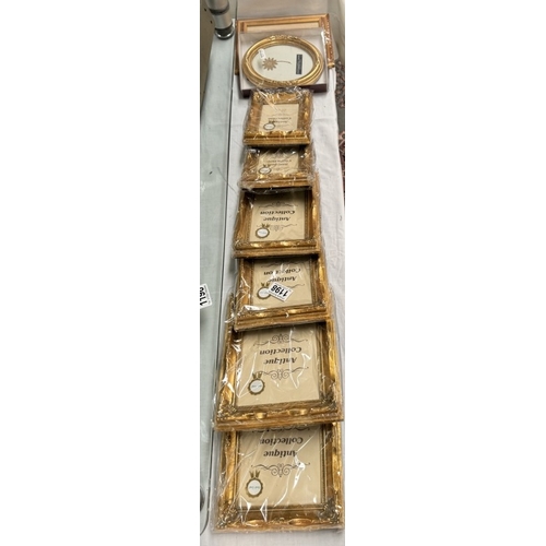 1198 - 8 new photo frames, 6 have gold leaf finish