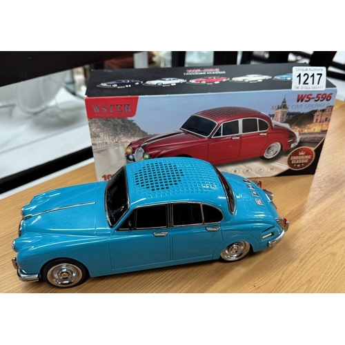 1217 - A Bluetooth speaker in shape of a Jaguar MK 2 car.