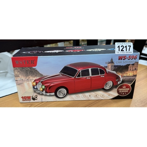 1217 - A Bluetooth speaker in shape of a Jaguar MK 2 car.