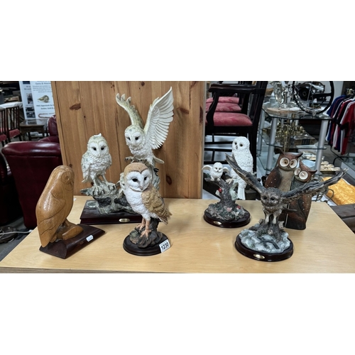 1230 - A selection of owl ornaments including The Julianna Collection