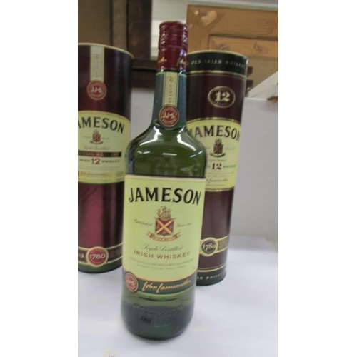 1302 - Two Jameson Irish 12 year Whiskey and a Jameson Triple Distilled Irish Whiskey.