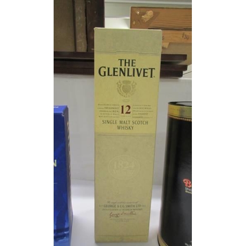 1307 - A Kilchoman Machir Bay whisky, The Glenlivet 12 year whisky and a Bunnhabhain 12 year whisky.