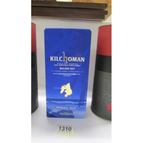 1310 - Two Bunnhabhain 12 year whisky and a Kilchoman Machir Bay whisky.