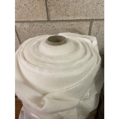 801 - A large roll of black fabric and another roll of soft fabric, COLLECT ONLY.