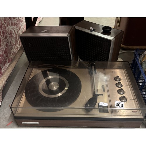 606 - A Pye record player.