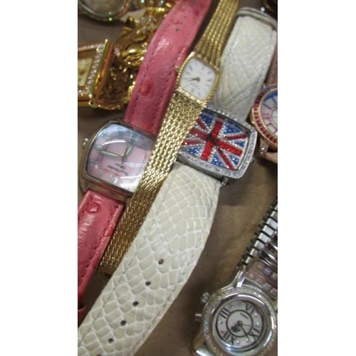 537 - Seven assorted ladies wrist watches.