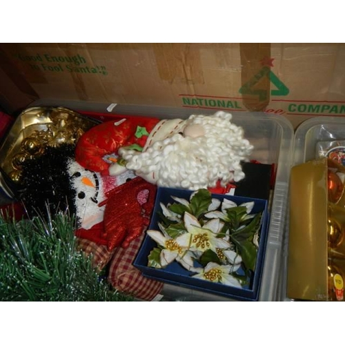 662 - A large quantity of Christmas decorations including trees, COLLECT ONLY.