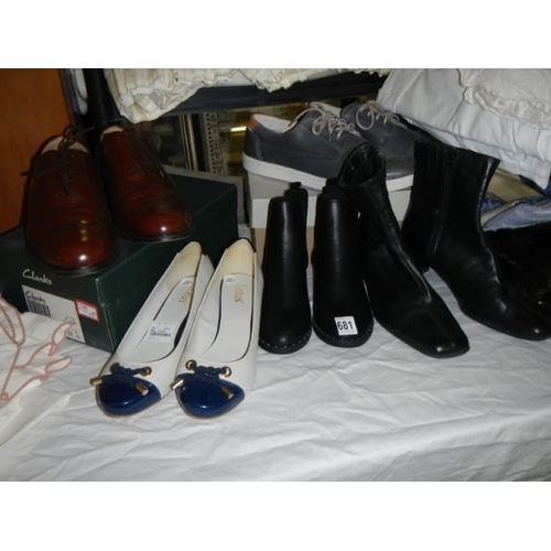 681 - Five good pairs of boots and shoes.