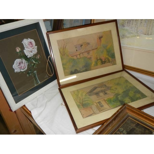 706 - A good selection of framed paintings and prints. COLLECT ONLY.