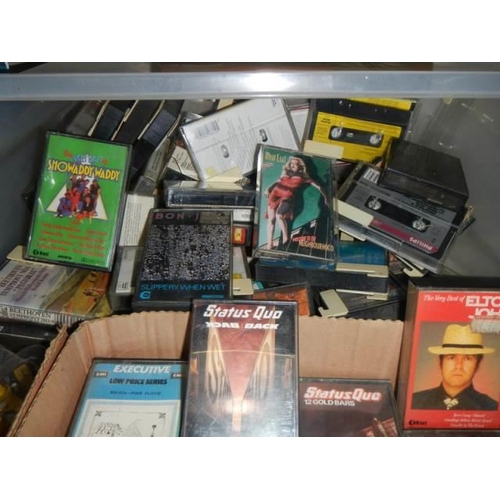 711 - A good lot of music tapes and Cd's.