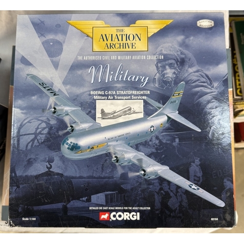 97 - A Corgi Aviation archive 48104 & AA33206 Military aircraft & 2 by Atlas editions